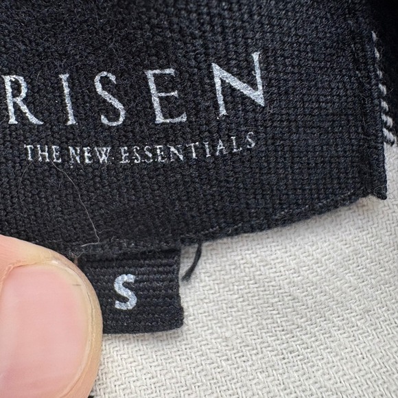 Risen Buffalo Plaid Flannel Men's S Black White Oversized Long Sleeve Button Up - Picture 14 of 14